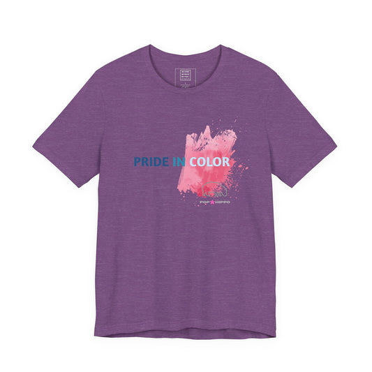 PRIDE IN COLOR - Crew Neck Tee - Pink Splash