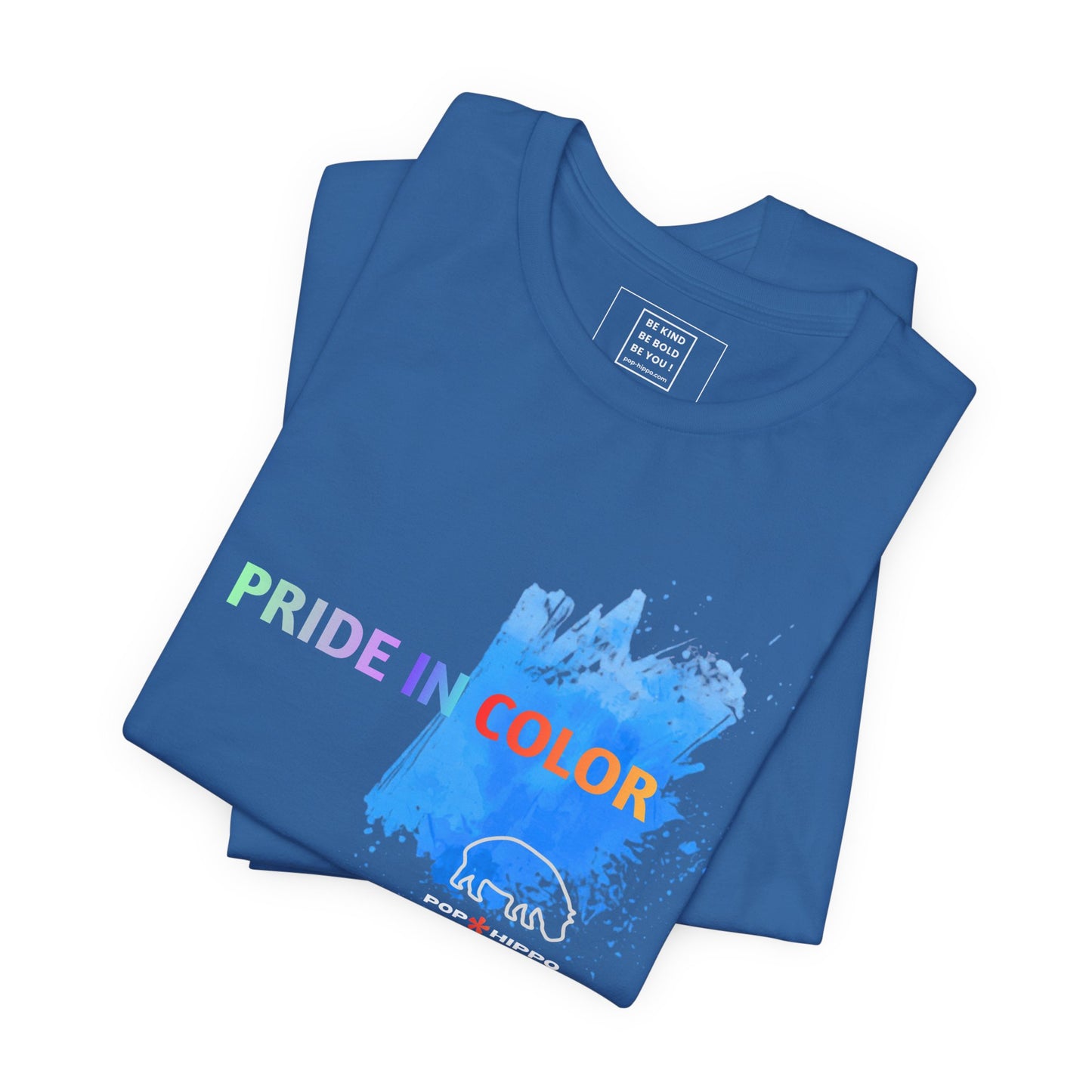 PRIDE in color - Crew Neck Tee - Blue Splash