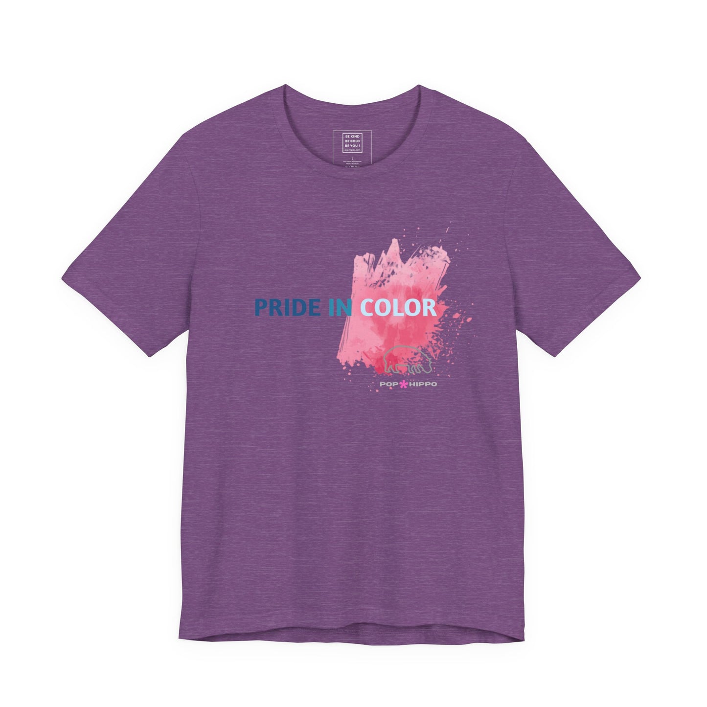 PRIDE IN COLOR - Crew Neck Tee - Pink Splash