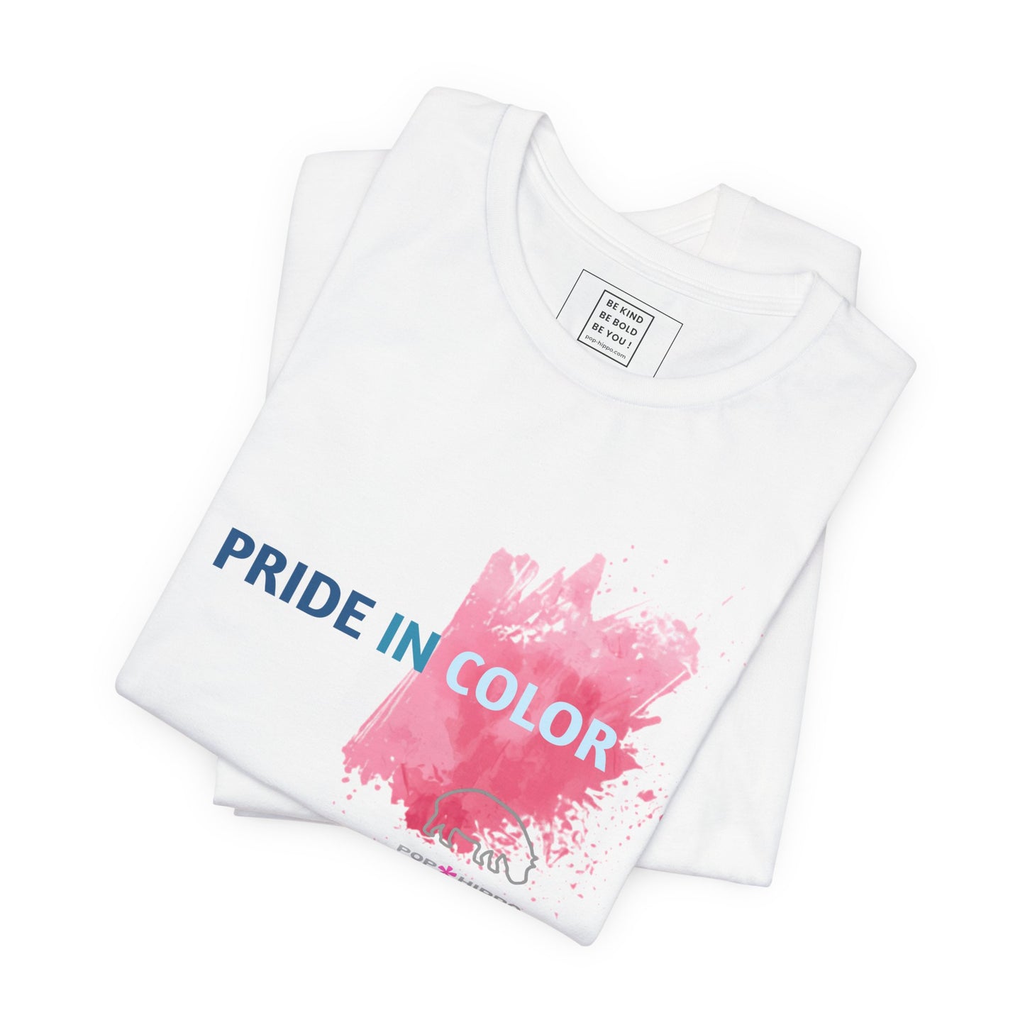 PRIDE IN COLOR - Crew Neck Tee - Pink Splash