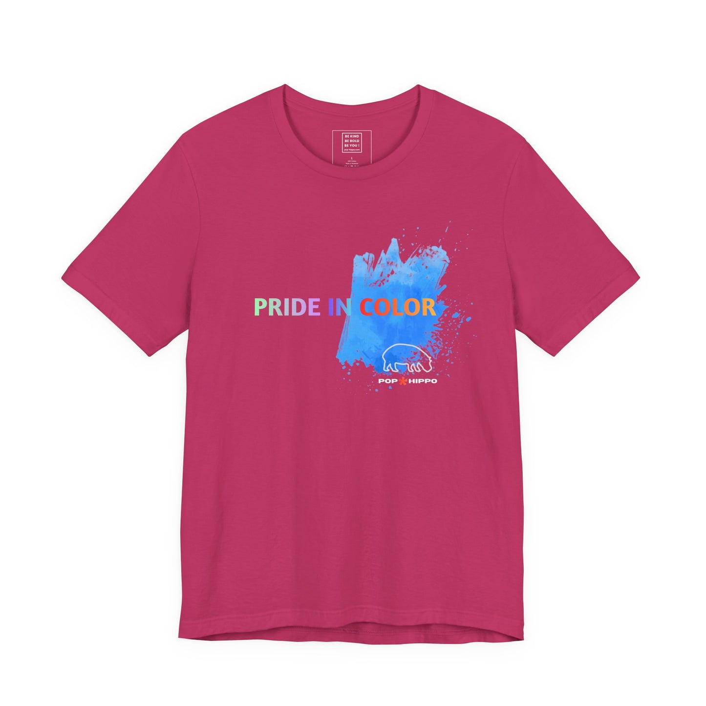 PRIDE in color - Crew Neck Tee - Blue Splash