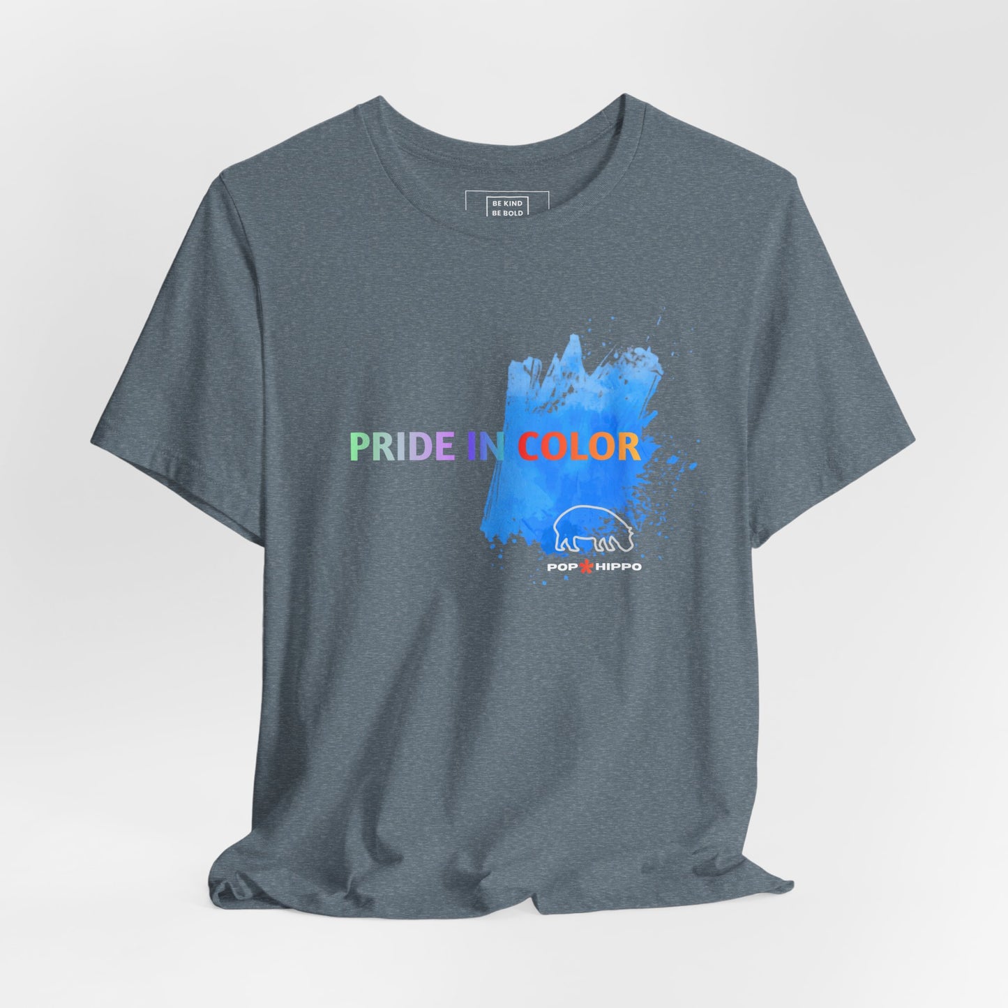 PRIDE in color - Crew Neck Tee - Blue Splash