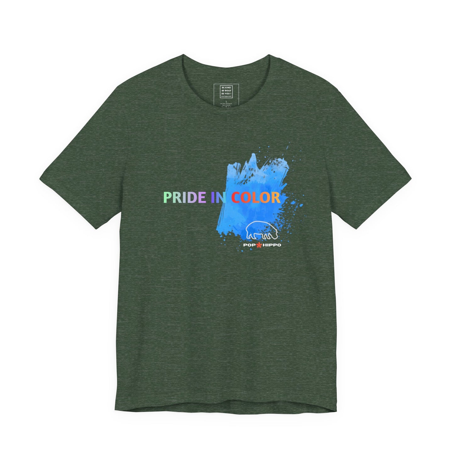 PRIDE in color - Crew Neck Tee - Blue Splash