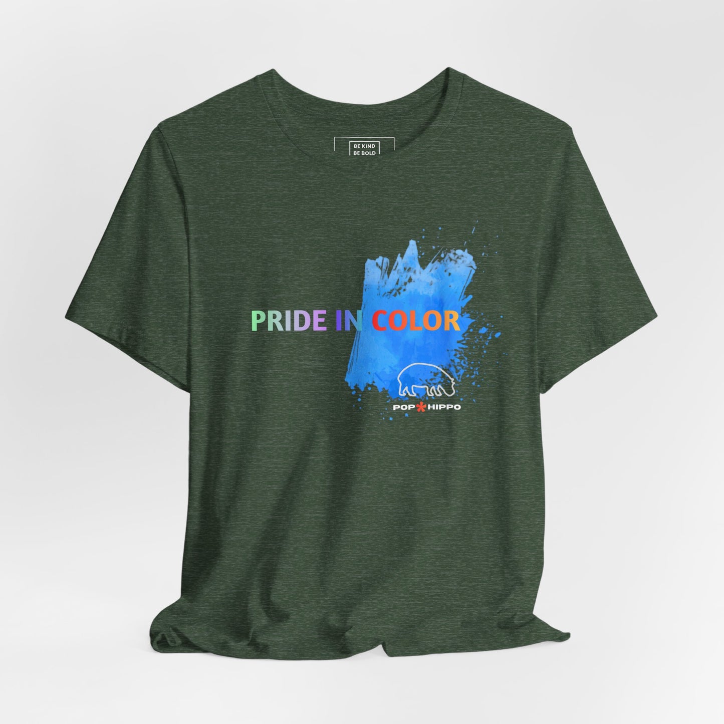 PRIDE in color - Crew Neck Tee - Blue Splash
