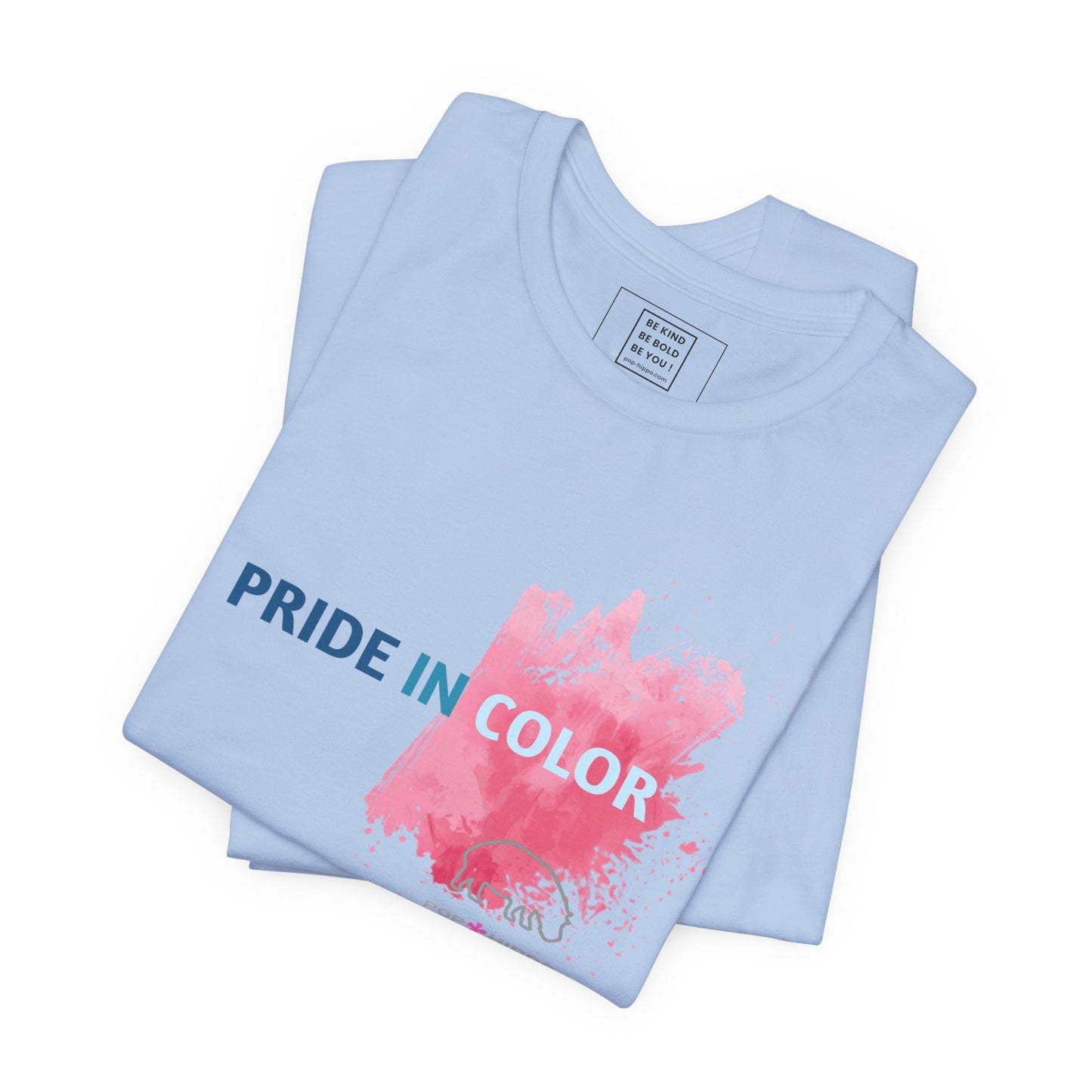 PRIDE IN COLOR - Crew Neck Tee - Pink Splash