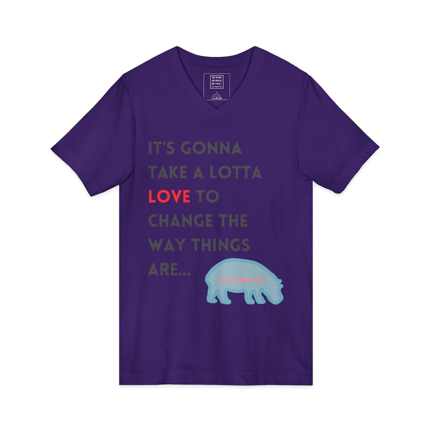It's Gonna Take A Lotta Love - V-Neck Tee