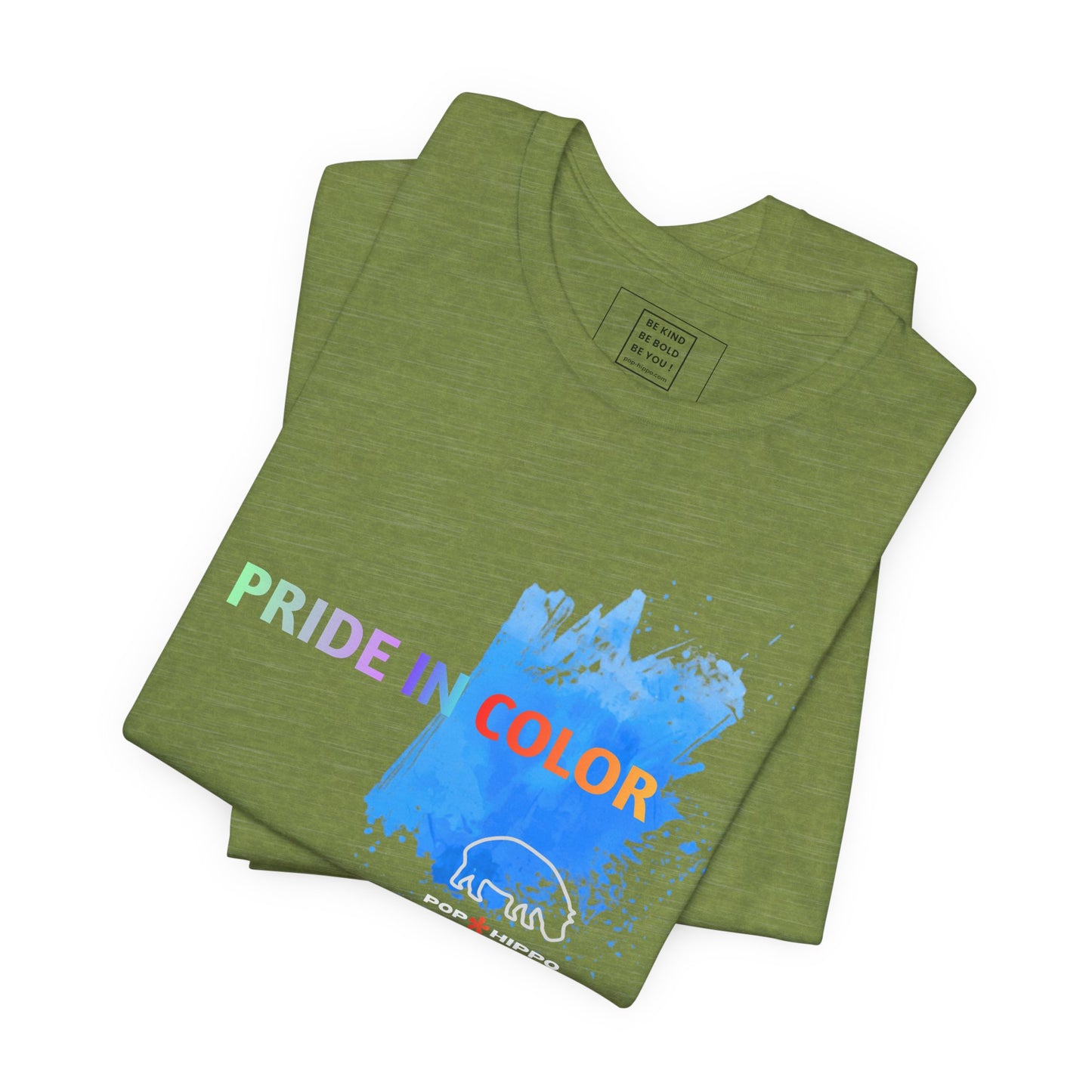 PRIDE in color - Crew Neck Tee - Blue Splash