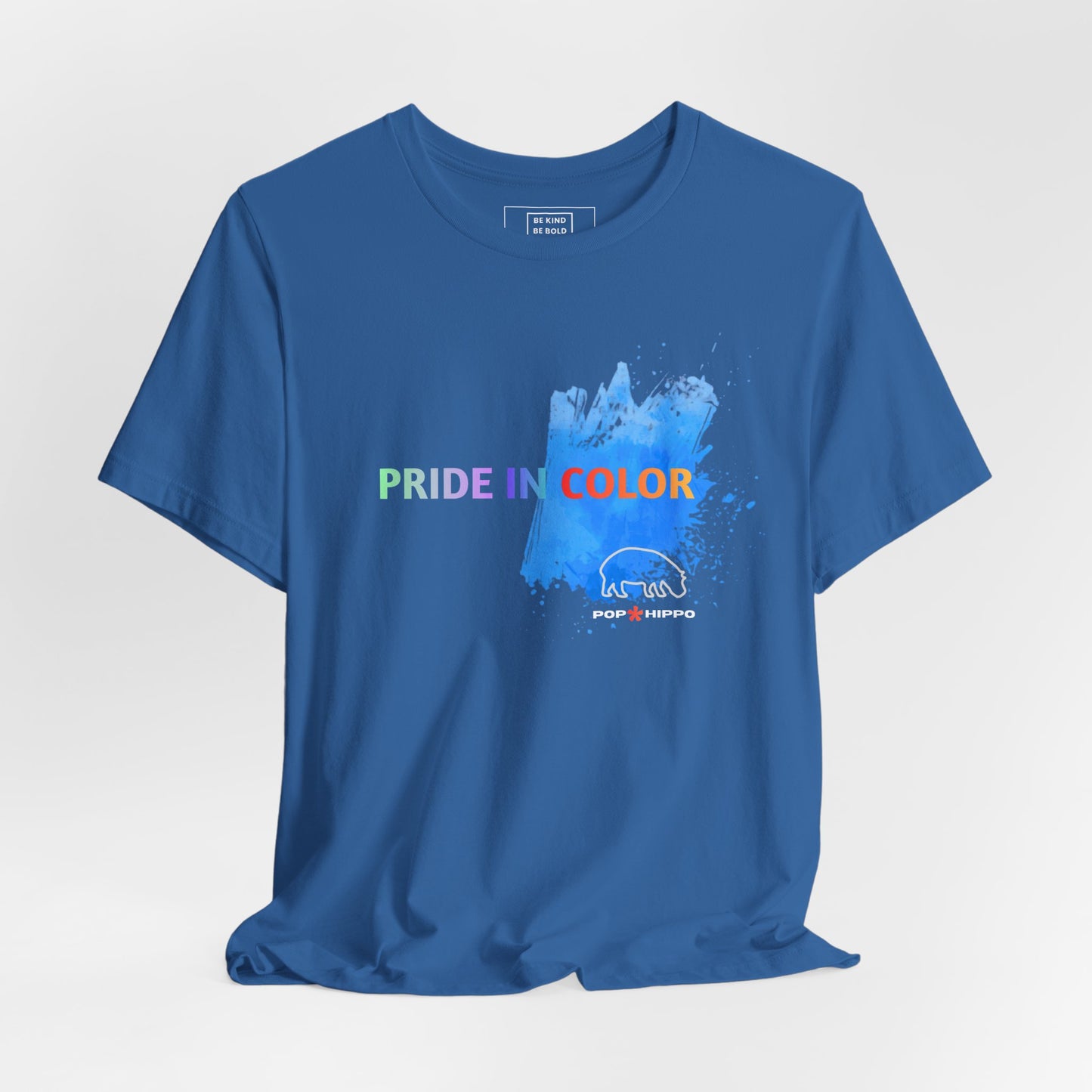 PRIDE in color - Crew Neck Tee - Blue Splash
