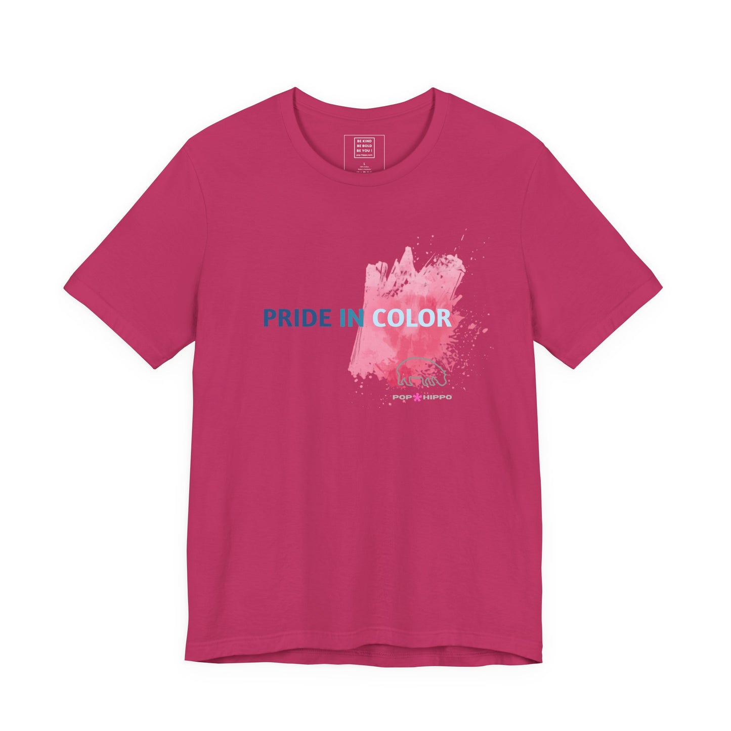 PRIDE IN COLOR - Crew Neck Tee - Pink Splash