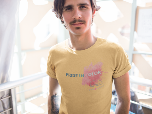 PRIDE IN COLOR - Crew Neck Tee - Pink Splash