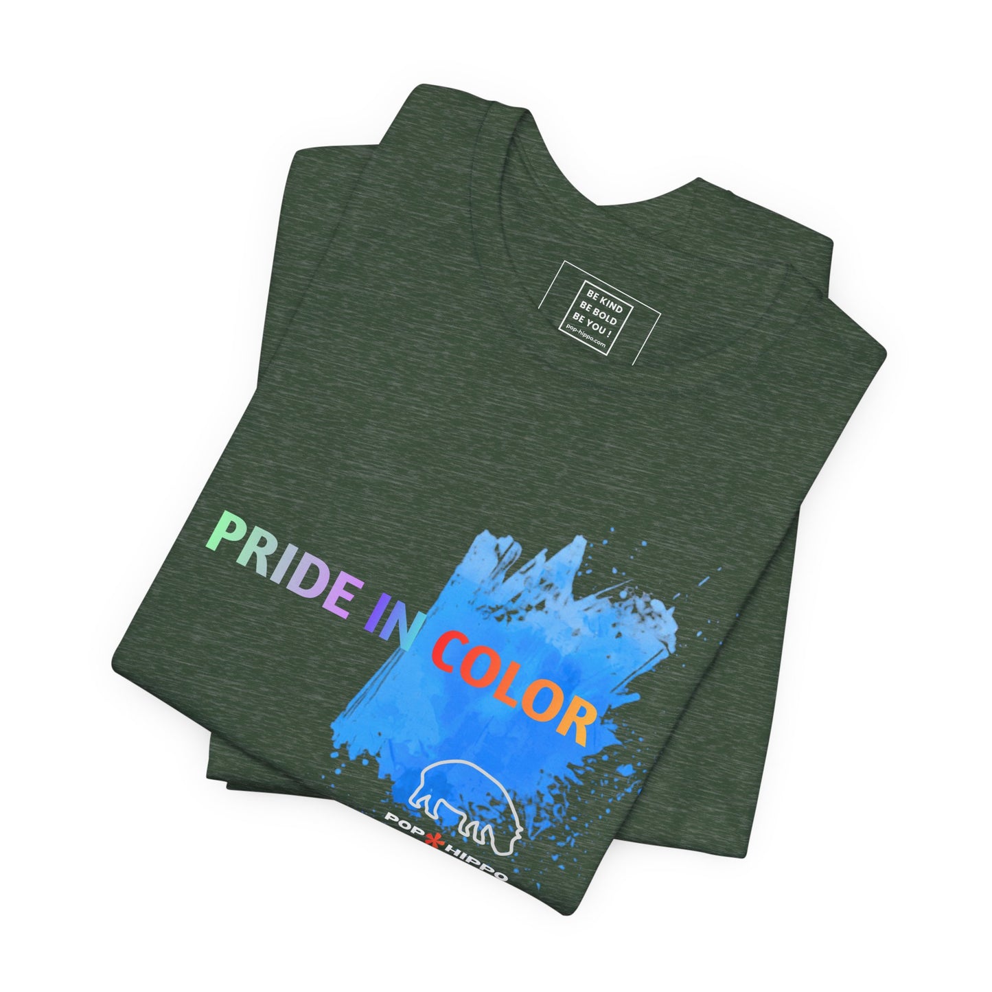 PRIDE in color - Crew Neck Tee - Blue Splash
