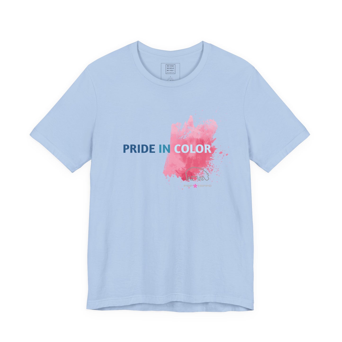 PRIDE IN COLOR - Crew Neck Tee - Pink Splash