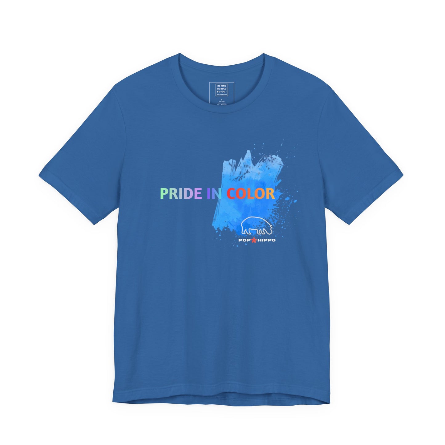 PRIDE in color - Crew Neck Tee - Blue Splash