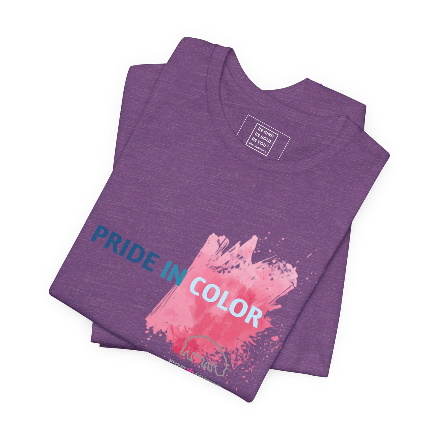 PRIDE IN COLOR - Crew Neck Tee - Pink Splash