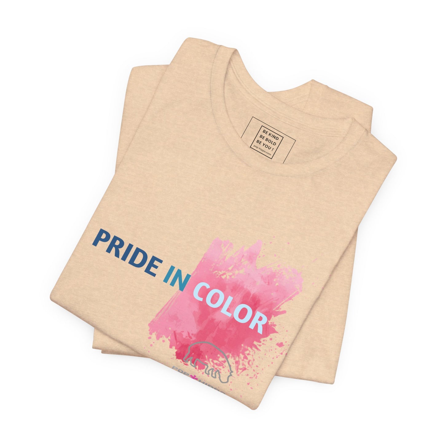 PRIDE IN COLOR - Crew Neck Tee - Pink Splash