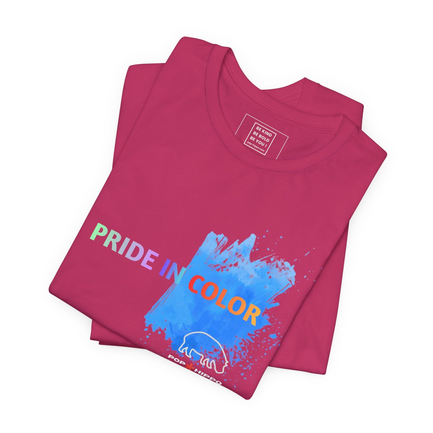 PRIDE in color - Crew Neck Tee - Blue Splash