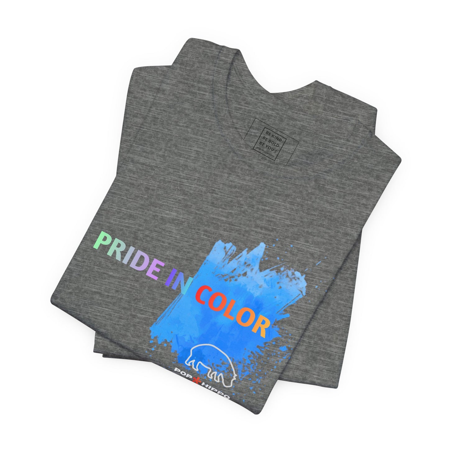 PRIDE in color - Crew Neck Tee - Blue Splash