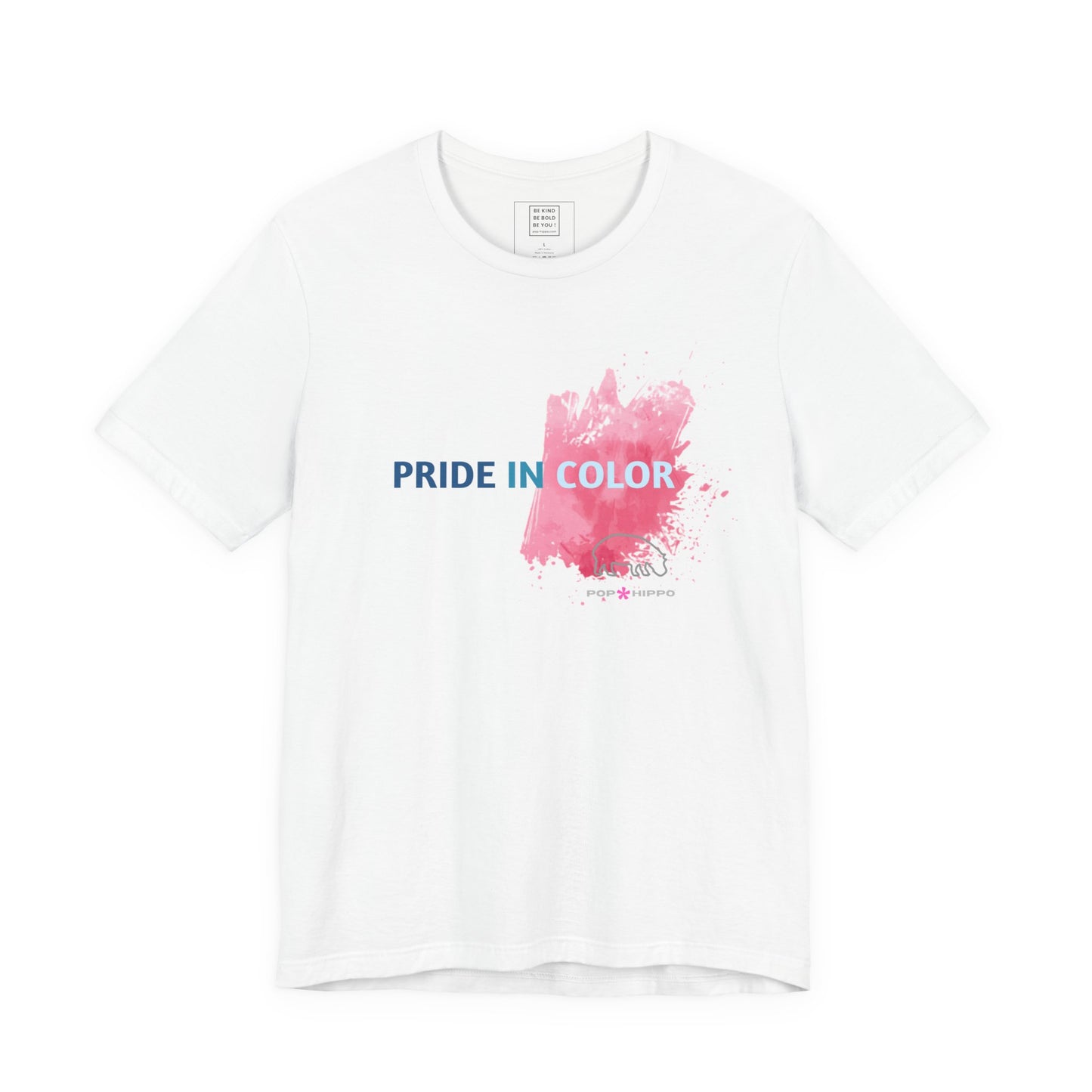 PRIDE IN COLOR - Crew Neck Tee - Pink Splash
