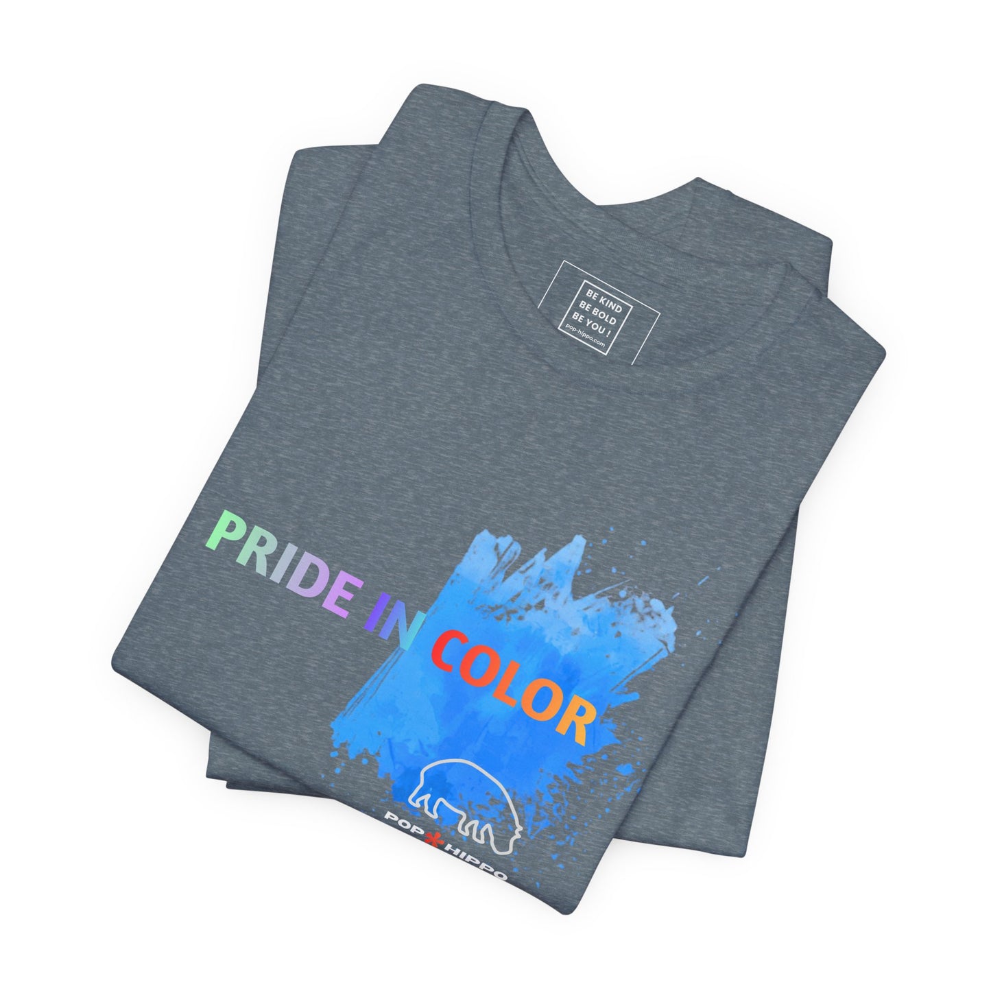 PRIDE in color - Crew Neck Tee - Blue Splash