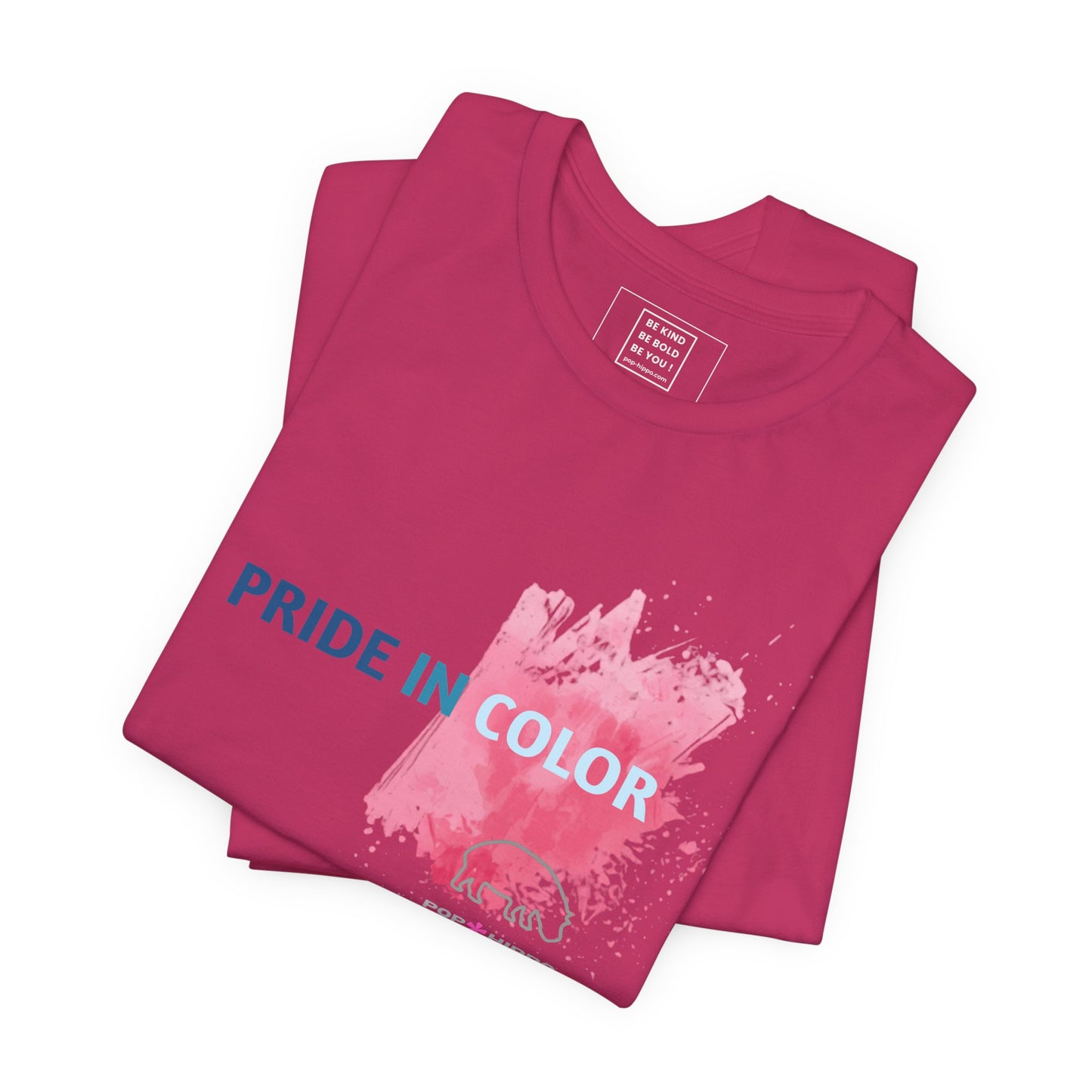 PRIDE IN COLOR - Crew Neck Tee - Pink Splash