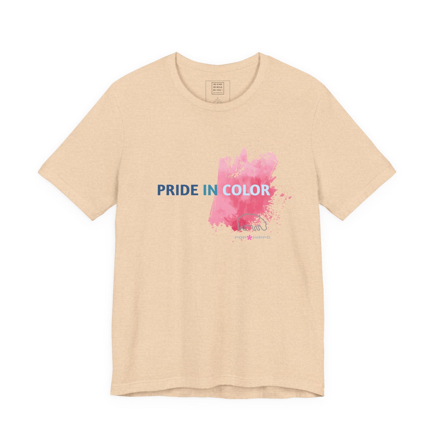 PRIDE IN COLOR - Crew Neck Tee - Pink Splash