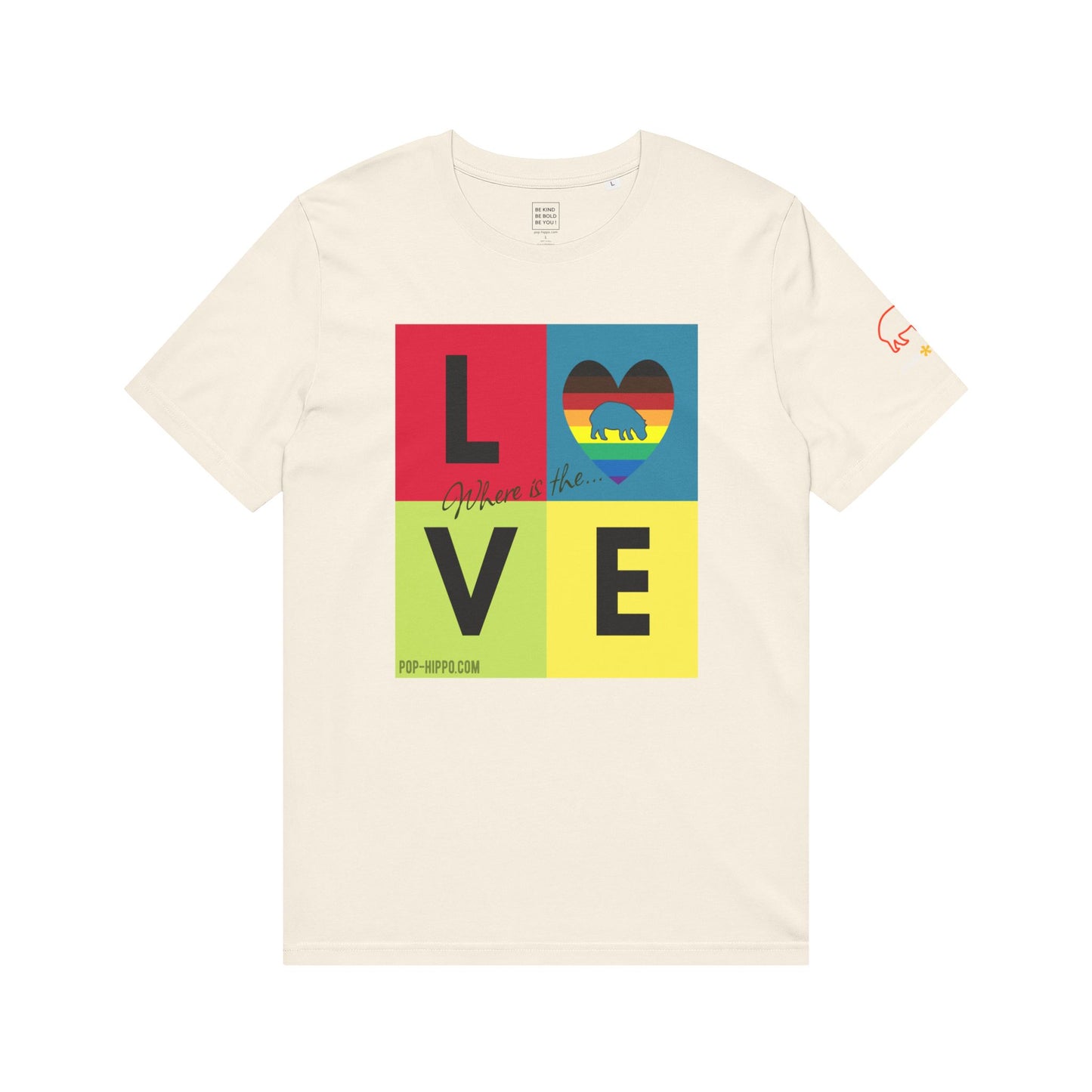 Where Is The Love - Organic Mid-Light T-Shirt - Unisex